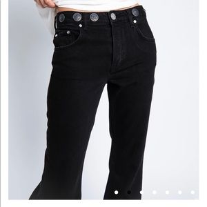 One Teaspoon Black Choncho Flare Jeans